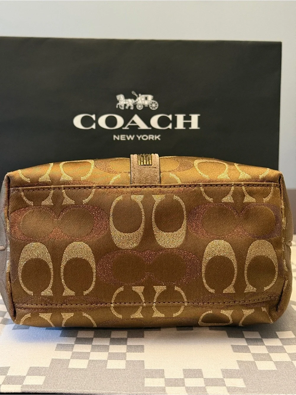 Coach Rare Mini Demi Top handle Satchel Beaded Y2K
